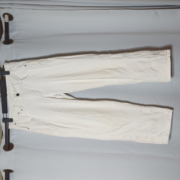 Jag Jeans Denim - Jag Jeans cropped wide leg white low rise size 6